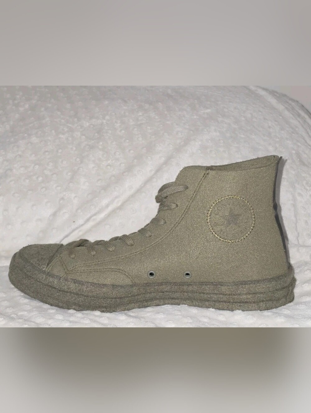 J.W. Anderson x Converse Chuck 70 Hi Top 'Felt' ~ Olive | Men's: 11